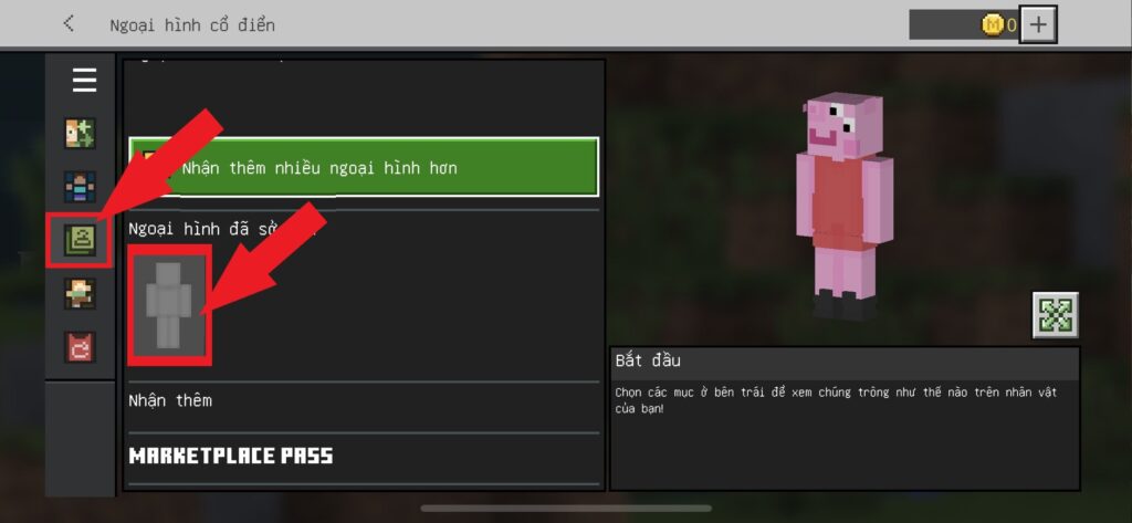 các bước thêm skin vào minecraft