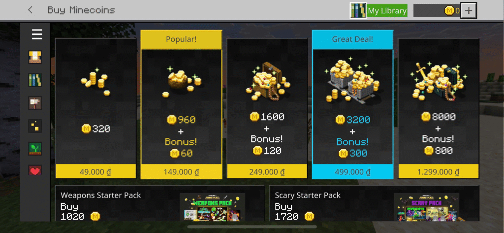 Minecraft coins