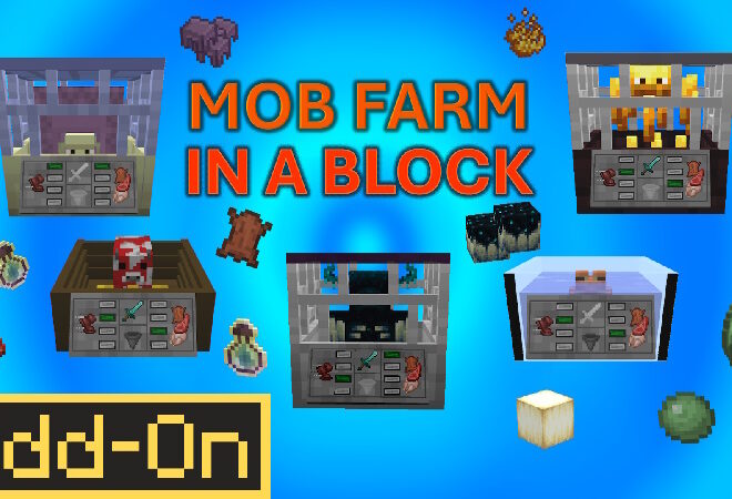 Mob Farm in a Block Add-On – Việt hóa